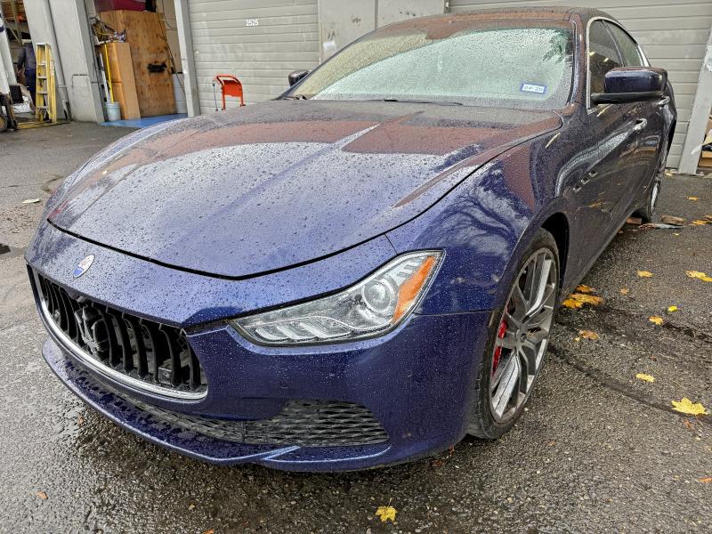 ZAM57RSA7G1168911 - 2016 MASERATI GHIBLI S ლურჯი ფოტო 2
