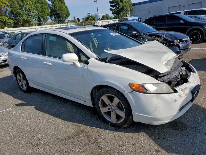 2HGFA16887H303089 - 2007 HONDA CIVIC EX WHITE photo 4