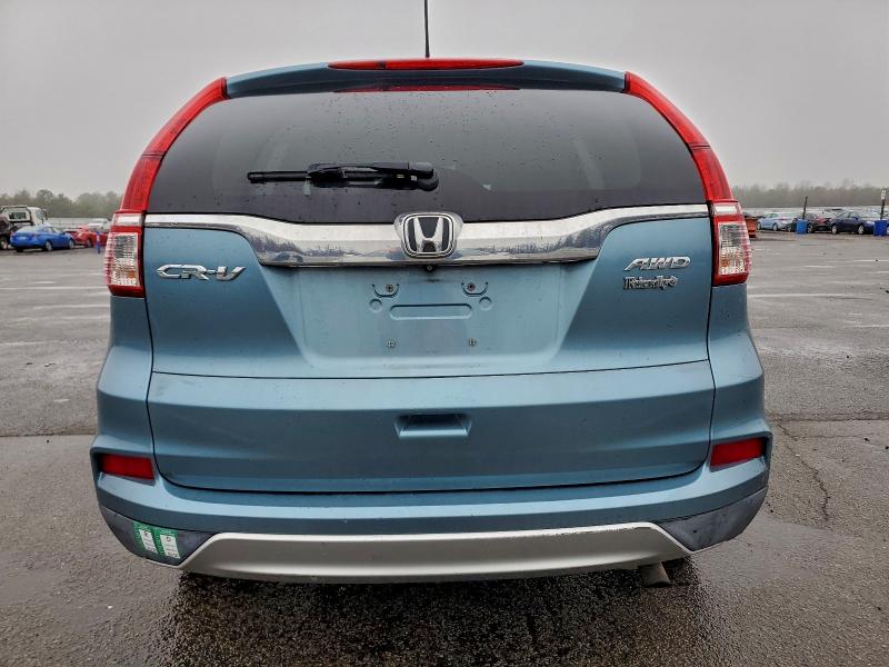 2HKRM4H5XFH619445 - 2015 HONDA CR-V EX ლურჯი ფოტო 6