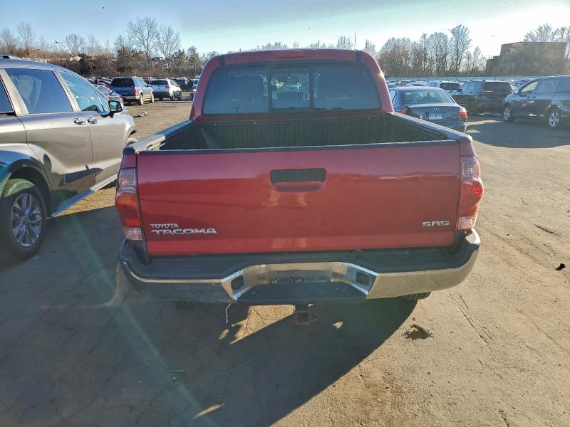 5TELU42N67Z386340 - 2007 TOYOTA TACOMA DOUBLE CAB RED photo 6