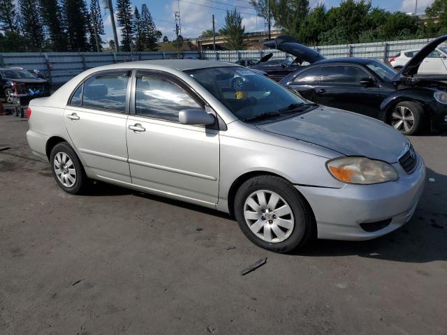 JTDBR32E930042471 - 2003 TOYOTA COROLLA CE ვერცხლისფერი ფოტო 4