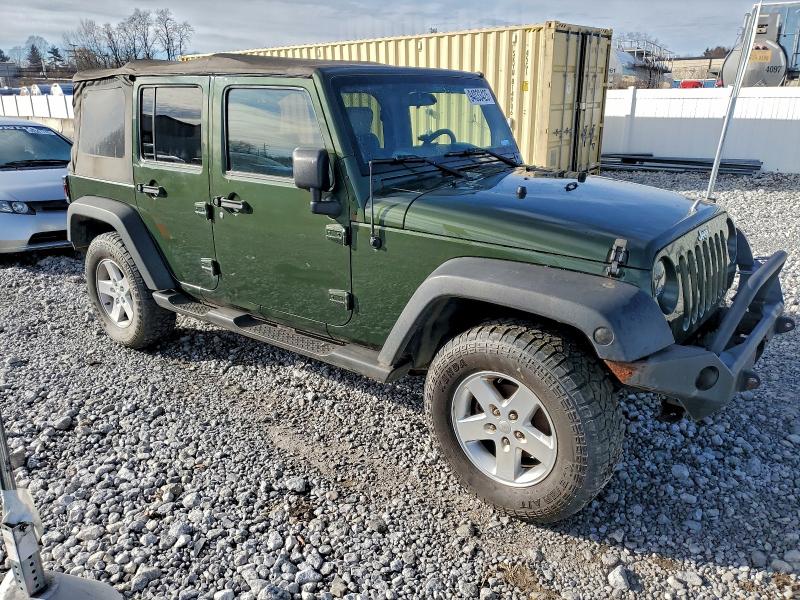 1J4GA39197L130516 - 2007 JEEP WRANGLER X 绿色 照片 4