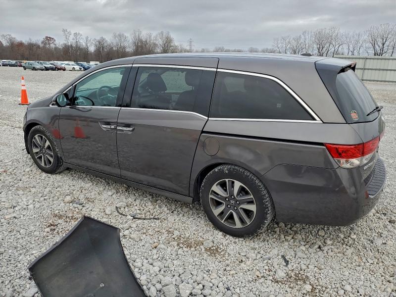 5FNRL5H94FB103558 - 2015 HONDA ODYSSEY TOURING GRAY photo 2