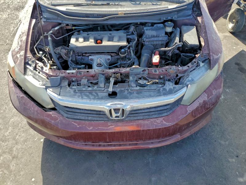 2HGFB2F53CH609300 - 2012 HONDA CIVIC LX RED photo 11