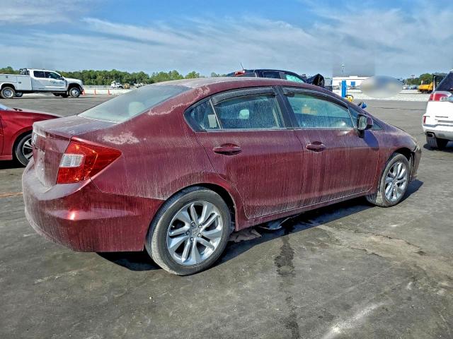 2HGFB2F53CH609300 - 2012 HONDA CIVIC LX RED photo 3
