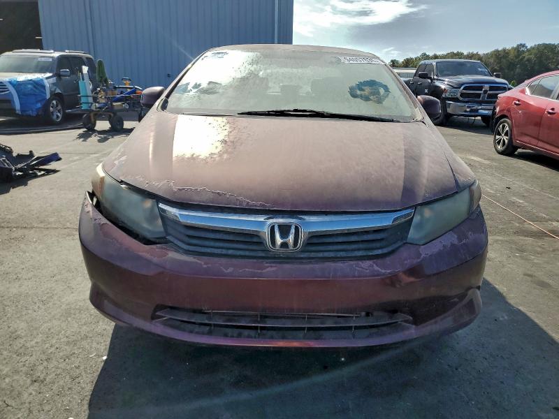 2HGFB2F53CH609300 - 2012 HONDA CIVIC LX RED photo 5