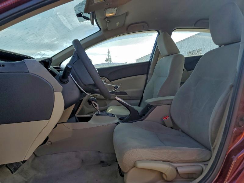 2HGFB2F53CH609300 - 2012 HONDA CIVIC LX RED photo 7