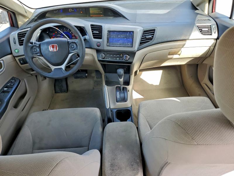 2HGFB2F53CH609300 - 2012 HONDA CIVIC LX RED photo 8