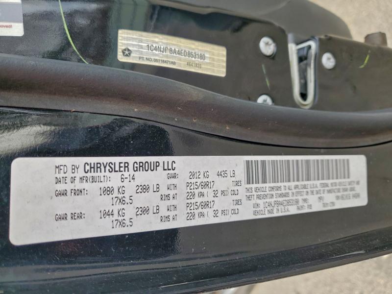 1C4NJPBA4ED853180 - 2014 JEEP PATRIOT SPORT BLACK photo 13