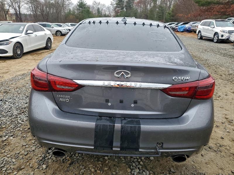 JN1EV7ARXKM555887 - 2019 INFINITI Q50 LUXE GRAY photo 6