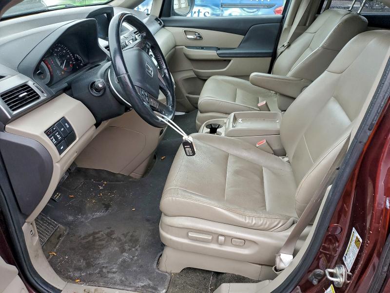 5FNRL5H69FB005860 - 2015 HONDA ODYSSEY EXL BURGUNDY photo 7