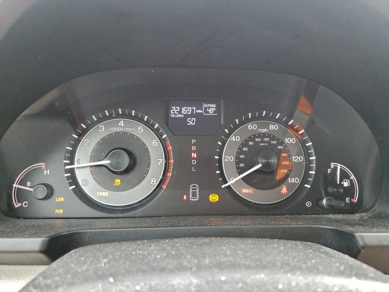 5FNRL5H69FB005860 - 2015 HONDA ODYSSEY EXL BURGUNDY photo 9