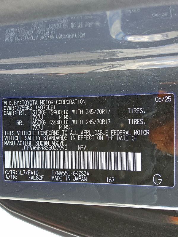 JTEVA5BR8S5037990 - 2025 TOYOTA 4RUNNER SR5 石墨色 照片 14