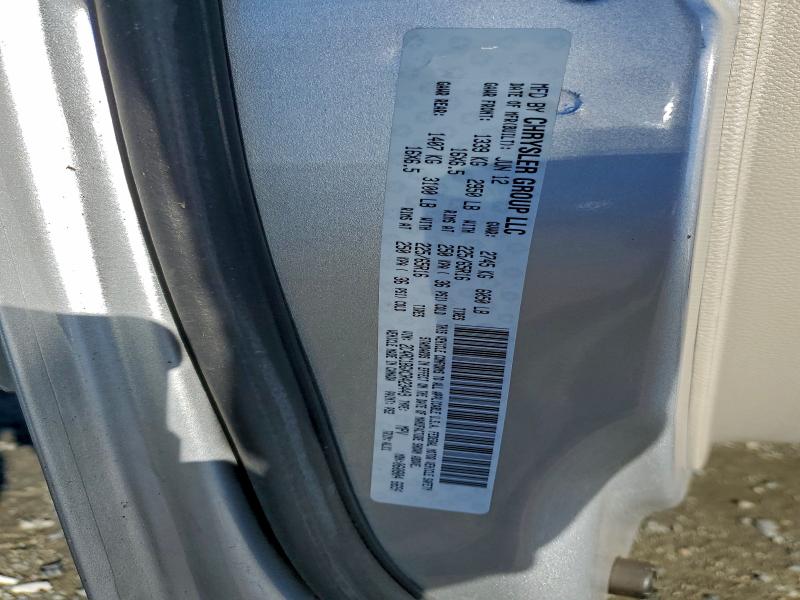 2C4RC1BGXCR423449 - 2012 CHRYSLER TOWN & COU TOURING SILVER photo 13