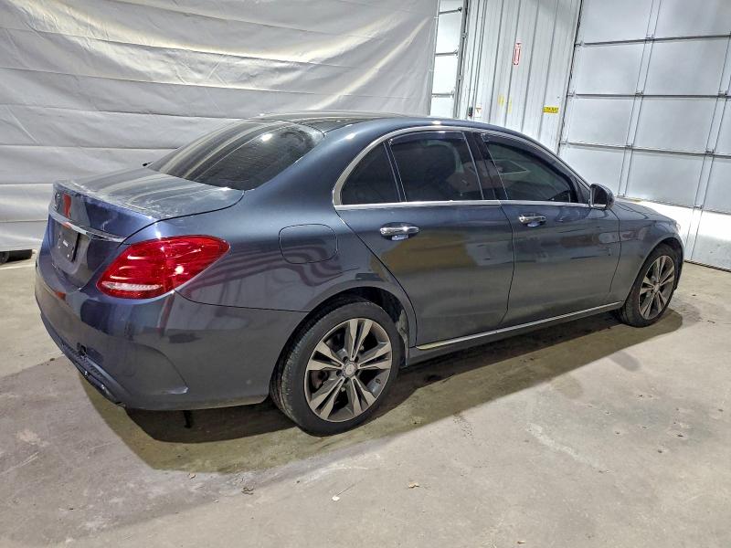55SWF4KB7FU010452 - 2015 MERCEDES-BENZ C 300 4MATIC GRAY photo 3