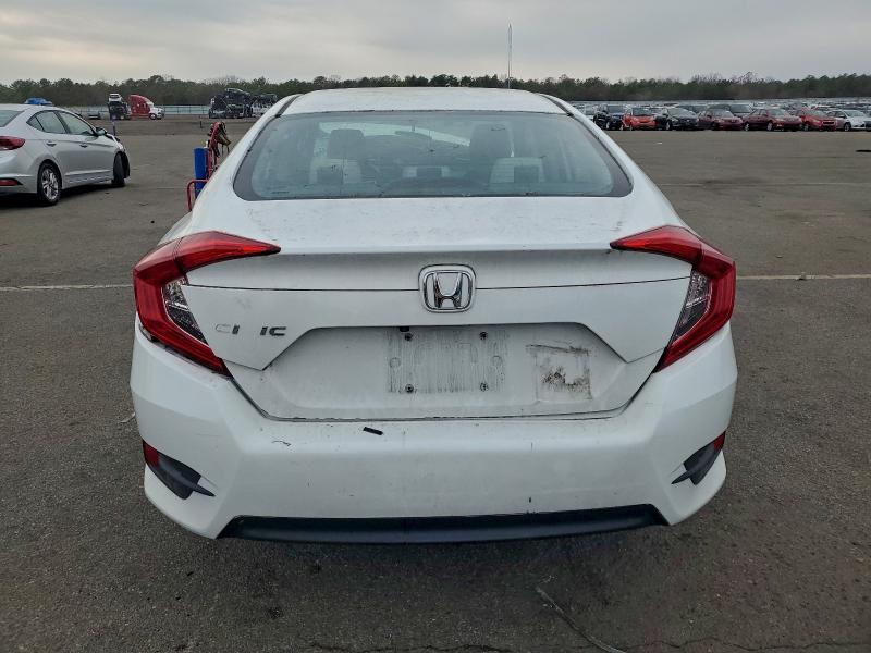 19XFC2F52JE042274 - 2018 HONDA CIVIC LX WHITE photo 6