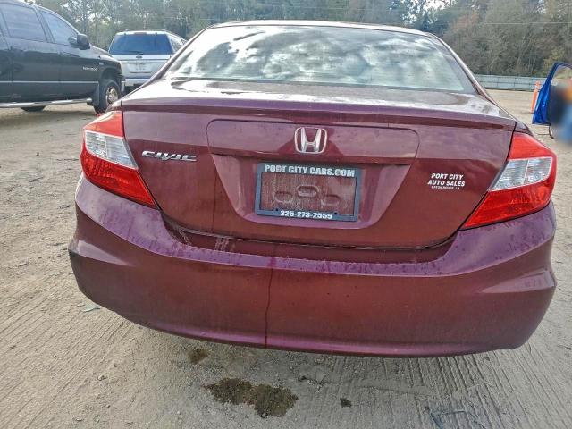 2HGFB2F55CH562271 - 2012 HONDA CIVIC LX RED photo 6