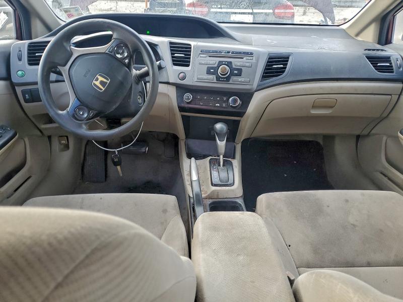 2HGFB2F55CH562271 - 2012 HONDA CIVIC LX RED photo 8