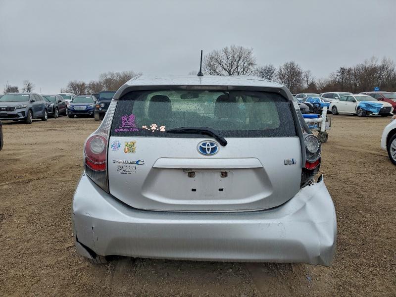 JTDKDTB32D1541640 - 2013 TOYOTA PRIUS C ვერცხლისფერი ფოტო 6
