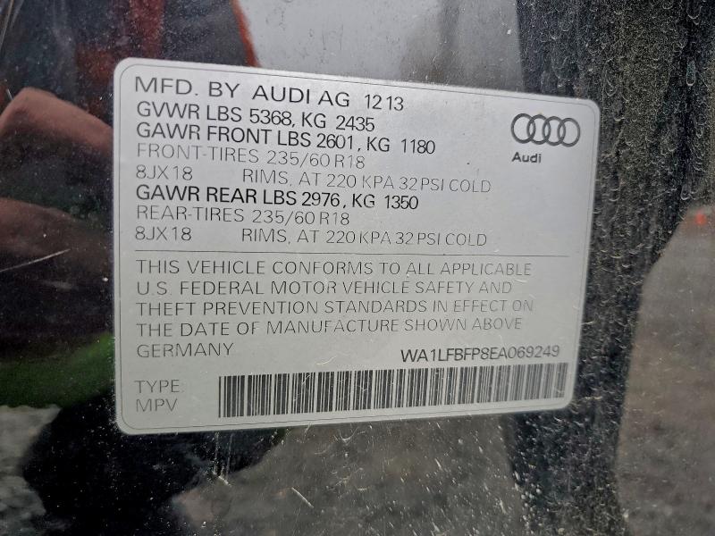 WA1LFBFP8EA069249 - 2014 AUDI Q5 PREMIUM PLUS Qara foto 13