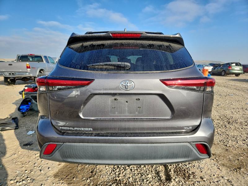 5TDHZRAH3MS527339 - 2021 TOYOTA HIGHLANDER XLE ნაცრისფერი ფოტო 6