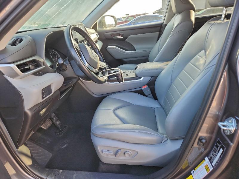 5TDHZRAH3MS527339 - 2021 TOYOTA HIGHLANDER XLE ნაცრისფერი ფოტო 7