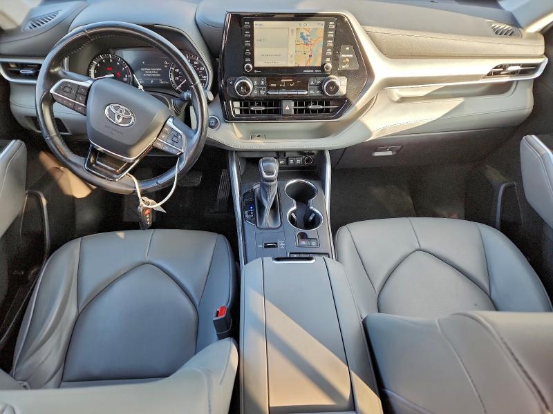 5TDHZRAH3MS527339 - 2021 TOYOTA HIGHLANDER XLE ნაცრისფერი ფოტო 8