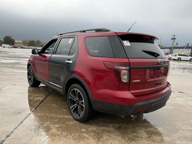 1FM5K8GT0FGA13924 - 2015 FORD EXPLORER SPORT RED photo 3
