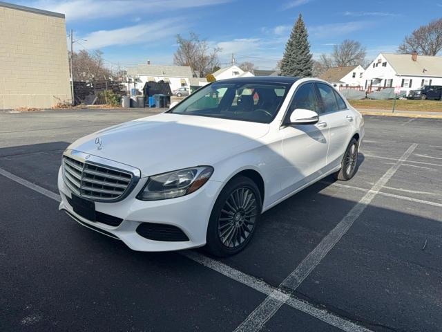 55SWF4KB0GU099671 - 2016 MERCEDES-BENZ C 300 4MATIC WHITE photo 2