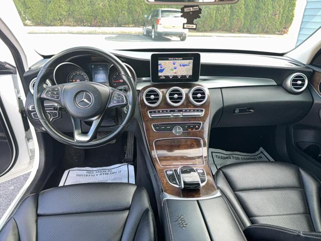55SWF4KB0GU099671 - 2016 MERCEDES-BENZ C 300 4MATIC WHITE photo 9