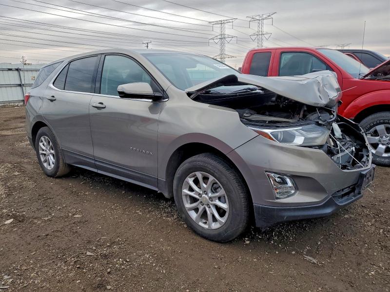 3GNAXSEV5JS608159 - 2018 CHEVROLET EQUINOX LT Сұр фото 4