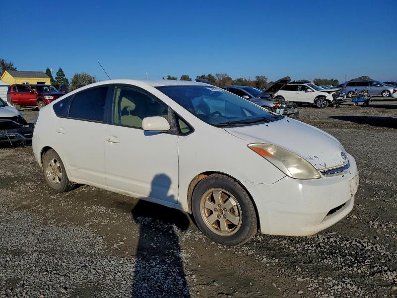 JTDKB20U753112043 - 2005 TOYOTA PRIUS WHITE photo 4