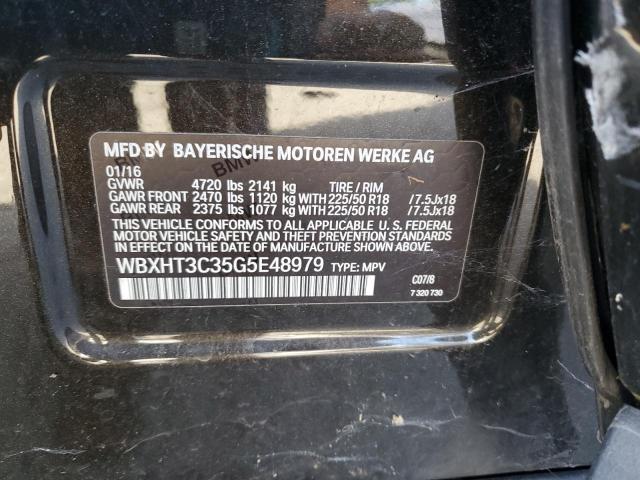 WBXHT3C35G5E48979 - 2016 BMW X1 XDRIVE28I أسود صورة 14