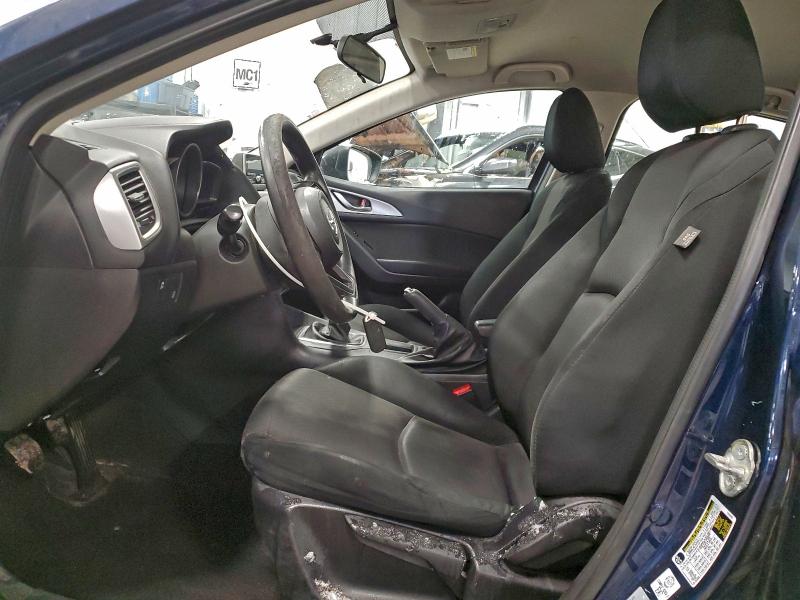 JM1BN1U7XH1126394 - 2017 MAZDA 3 SPORT BLUE photo 7
