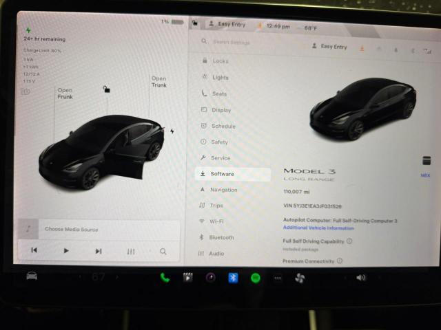 5YJ3E1EA3JF031526 - 2018 TESLA MODEL 3 أسود صورة 8