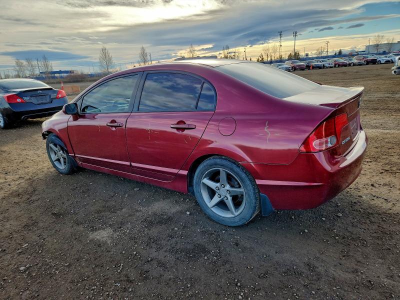 2HGFA15908H005910 - 2008 HONDA CIVIC EXL RED photo 2