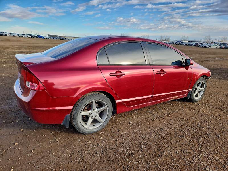 2HGFA15908H005910 - 2008 HONDA CIVIC EXL RED photo 3