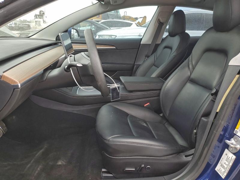 5YJ3E1EB5NF104927 - 2022 TESLA MODEL 3 BLUE photo 7