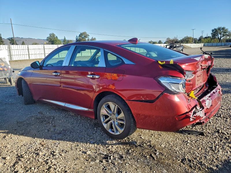 1HGCV1F16KA115057 - 2019 HONDA ACCORD LX Қызыл фото 2