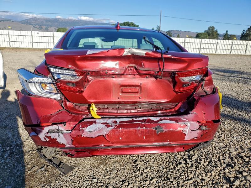 1HGCV1F16KA115057 - 2019 HONDA ACCORD LX Қызыл фото 6