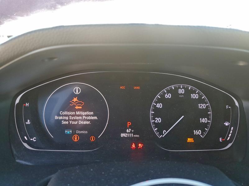 1HGCV1F16KA115057 - 2019 HONDA ACCORD LX Қызыл фото 9