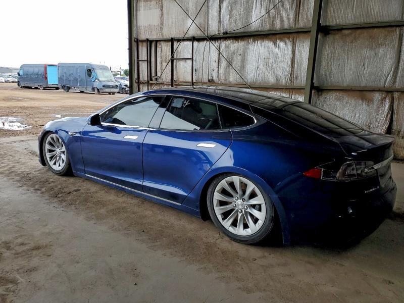 5YJSA1E12GF160485 - 2016 TESLA MODEL S 蓝色 照片 2