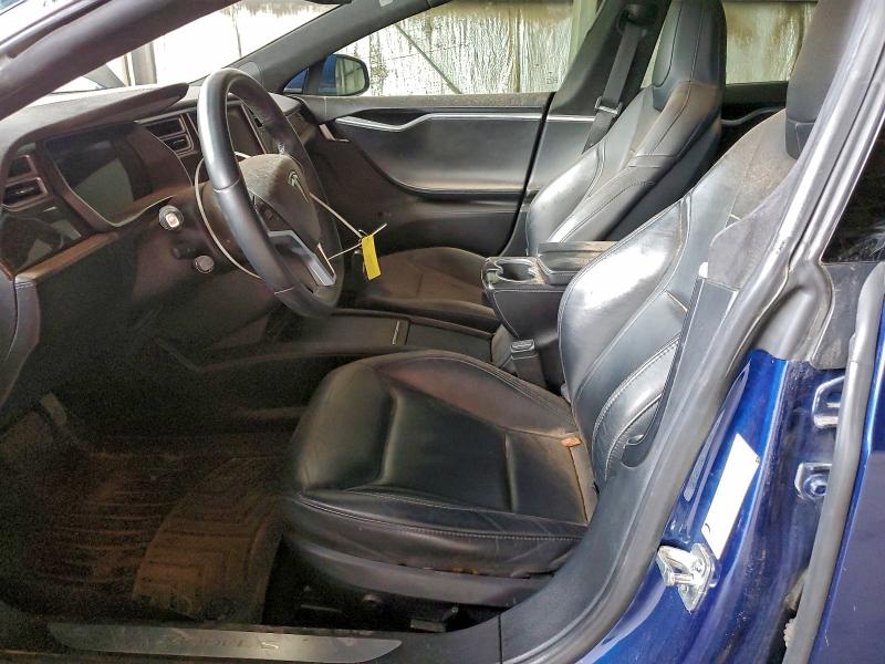 5YJSA1E12GF160485 - 2016 TESLA MODEL S 蓝色 照片 7