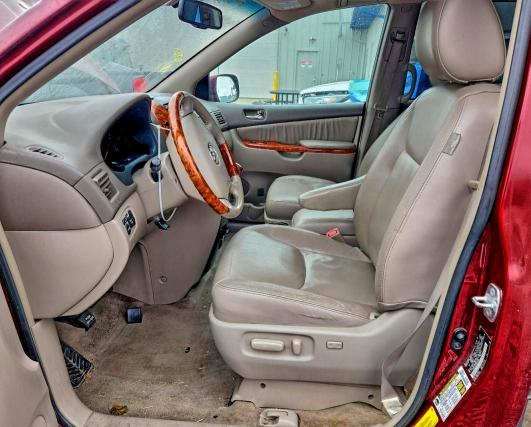 5TDBK22C39S022364 - 2009 TOYOTA SIENNA XLE BURGUNDY photo 7