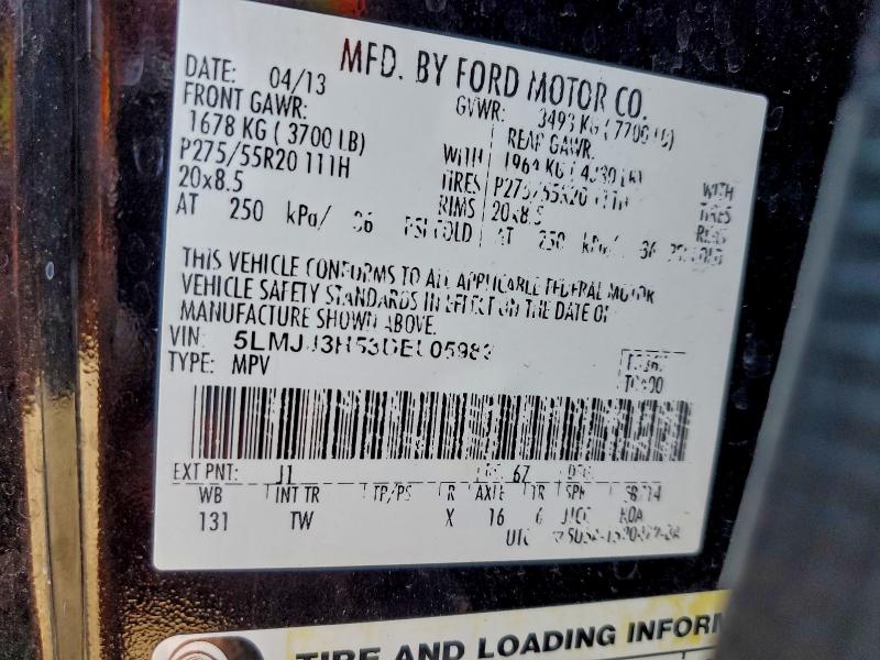 5LMJJ3H53DEL05982 - 2013 LINCOLN NAVIGATOR L 黑色 照片 13