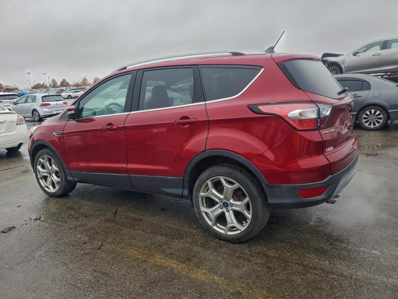 1FMCU9J95JUA34766 - 2018 FORD ESCAPE TITANIUM 栗色 照片 2