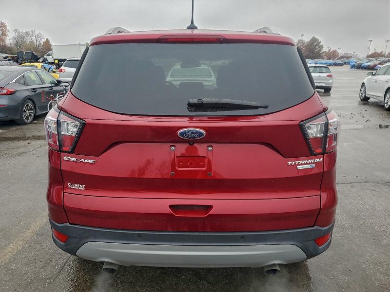 1FMCU9J95JUA34766 - 2018 FORD ESCAPE TITANIUM 栗色 照片 6