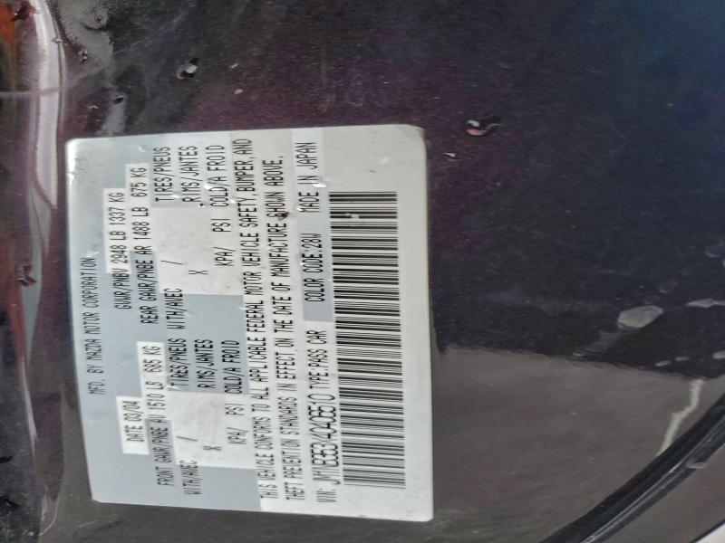 JM1NB353X40406510 - 2004 MAZDA MX-5 MIATA BASE PURPLE photo 12