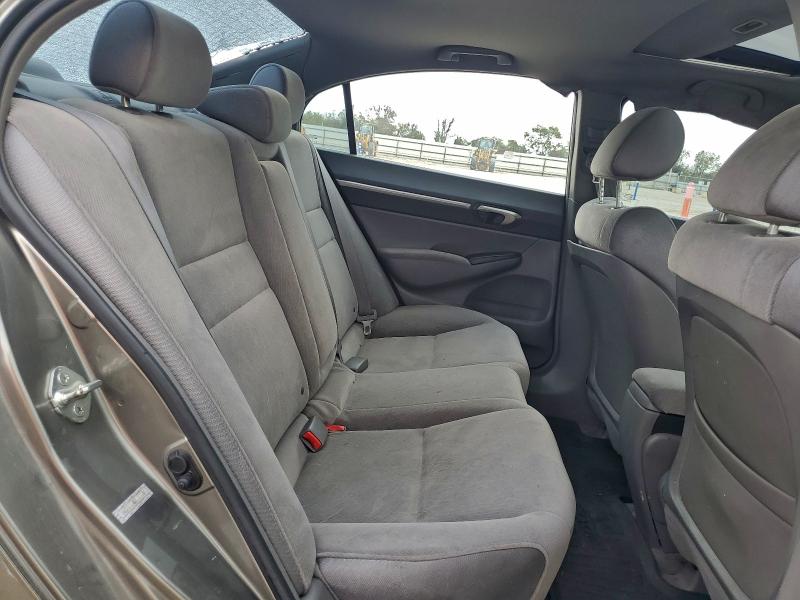 1HGFA16888L043605 - 2008 HONDA CIVIC EX GRAY photo 10