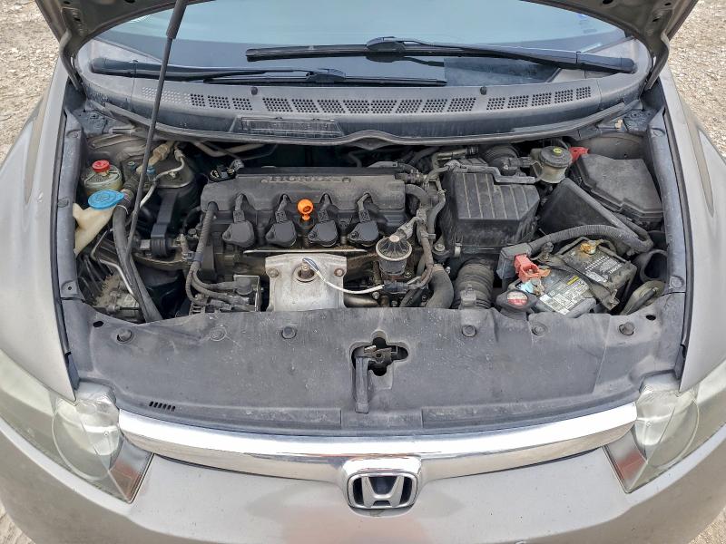 1HGFA16888L043605 - 2008 HONDA CIVIC EX GRAY photo 11